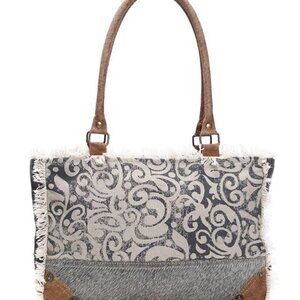 MYRA BAGS LEAF PRINT HAIRON BAG